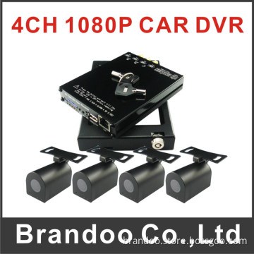 Brandoo 1080P 4 Channel Mobile DVR with Lockable Housing Protect SD Memory